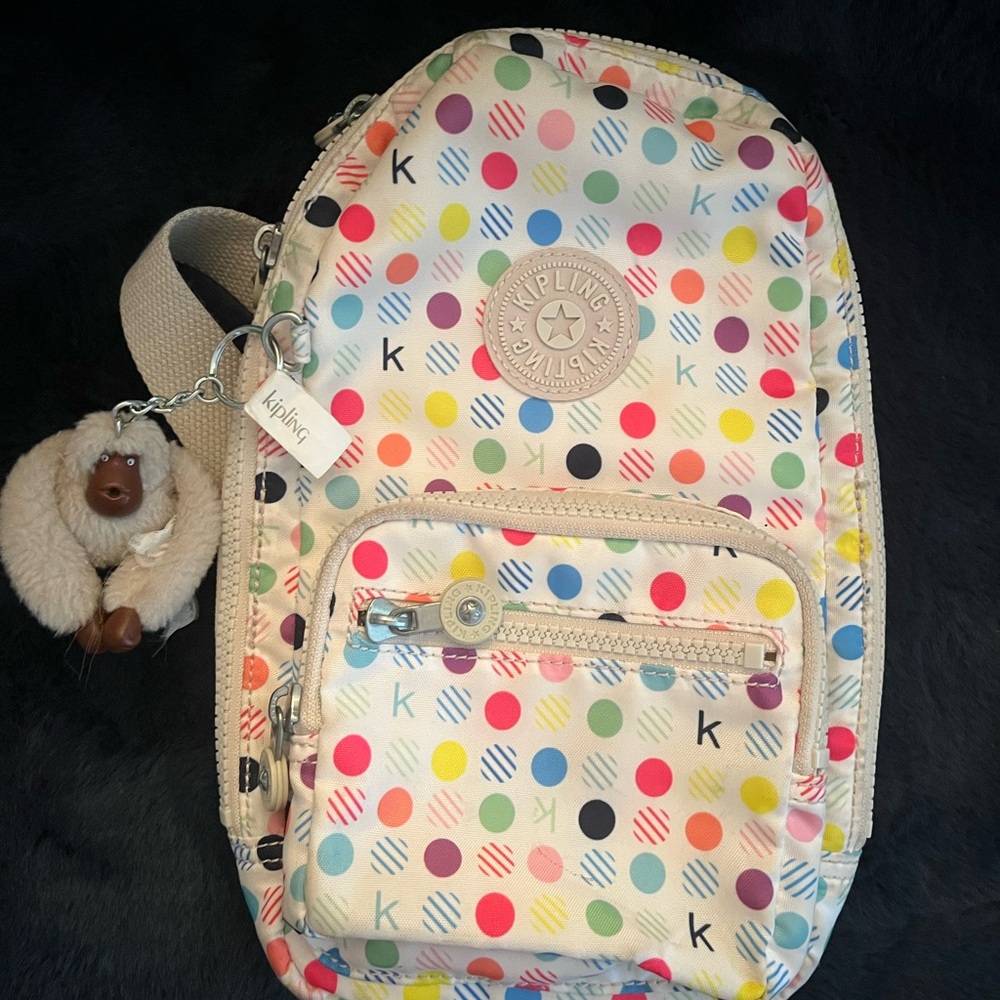 Kipling Multicolor Dot Backpack